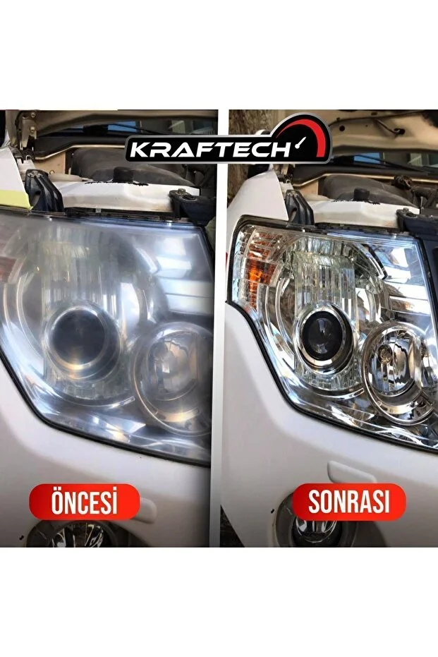 Yeni Nesil Premium I Buharlı Araba Far Temizleme Ve Parlatma Seti I - 8 Parça Ürün